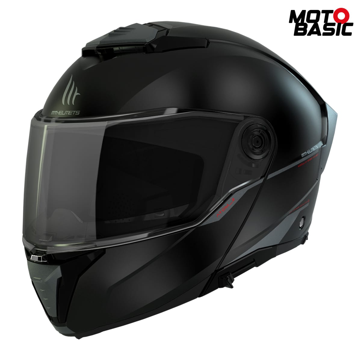 Casco MT Atom 2 SV Solid Negro Mate