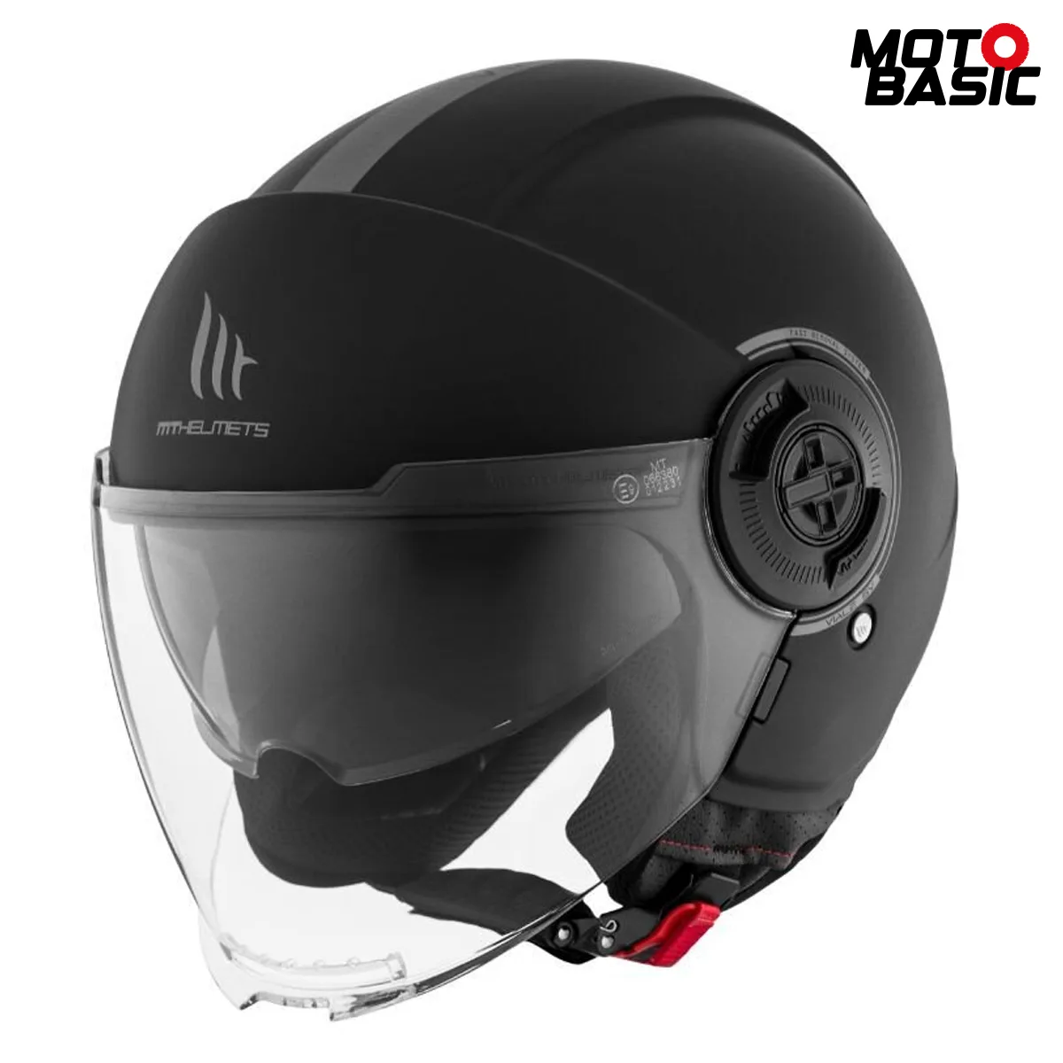 Casco MT Viale SV Solid Negro Mate