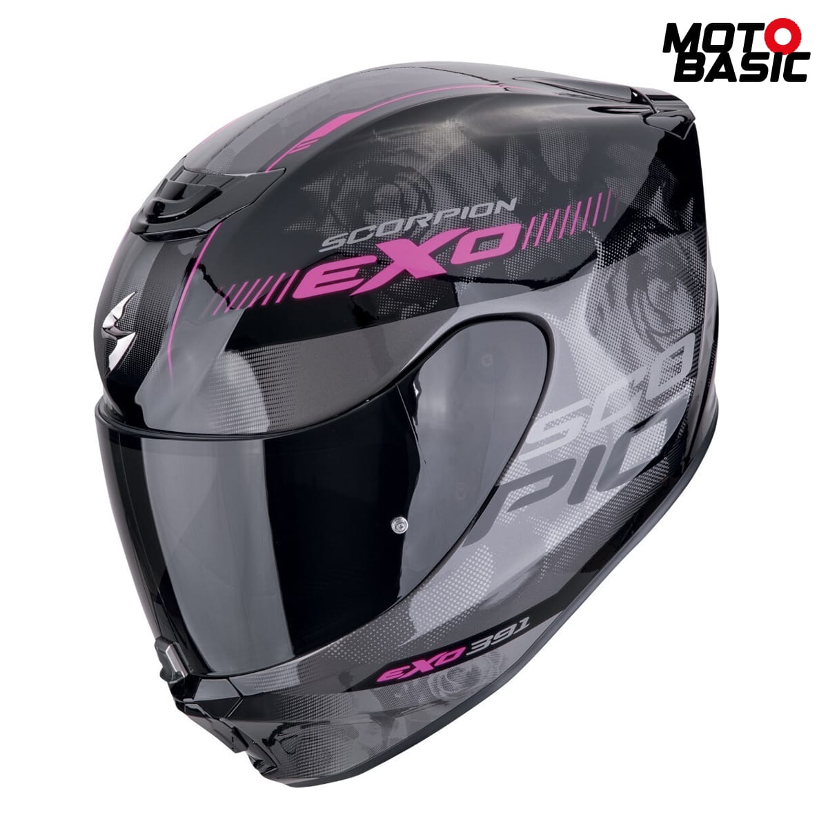 Casco SCORPION EXO-391 Ava Negro/Rosa