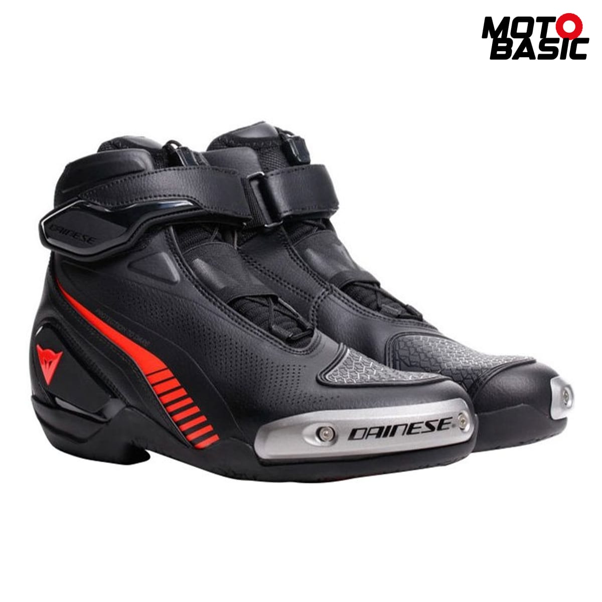 Botín DAINESE Superya Negro/Rojo Fluor