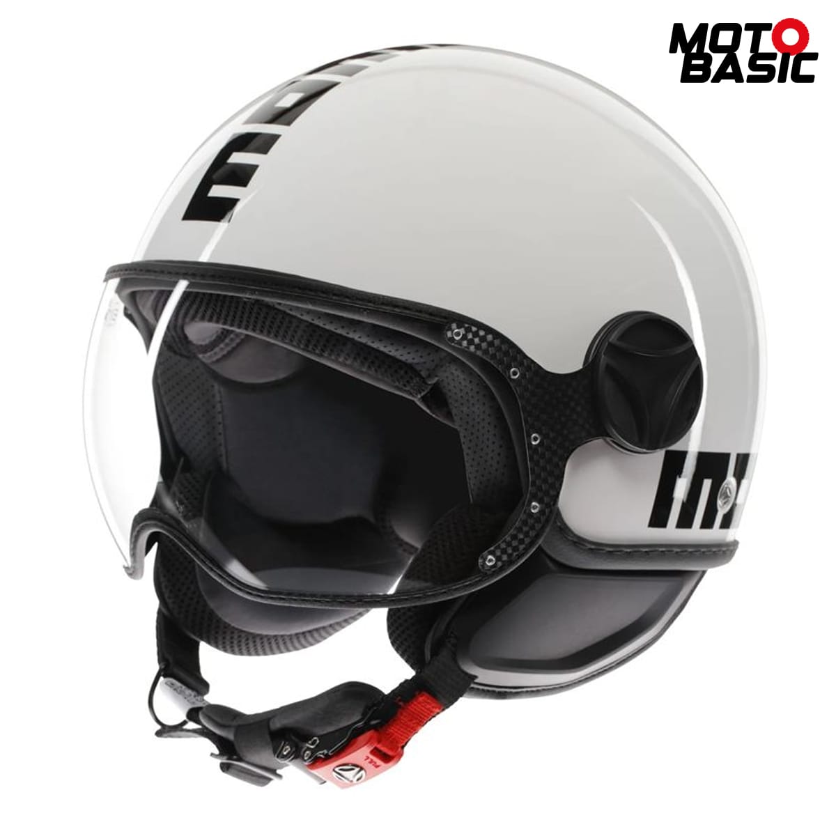Casco MOMODESIGN FGTR Classic Blanco/Negro