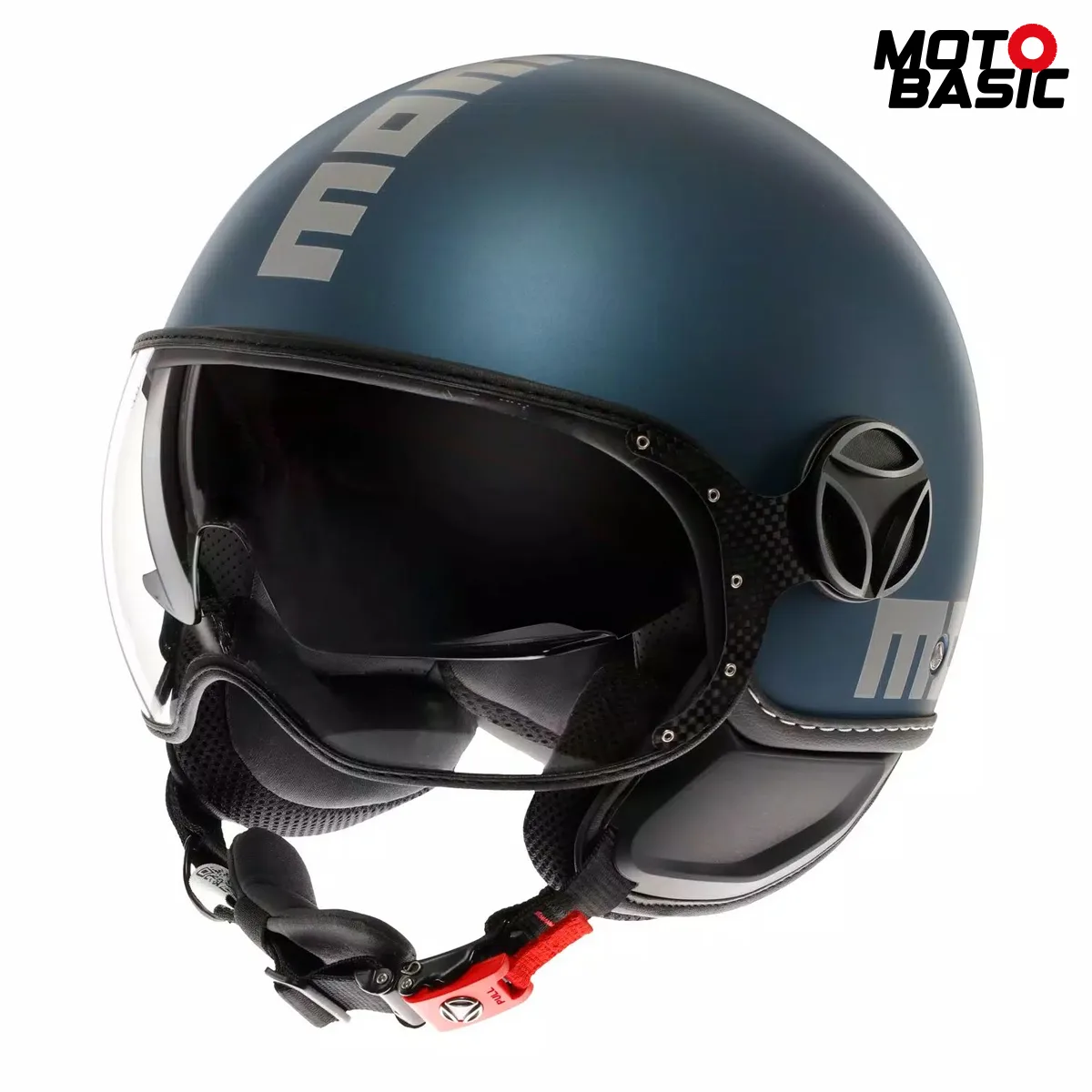 Casco MOMODESIGN FGTR Evo Azul Avio Mate/Plata