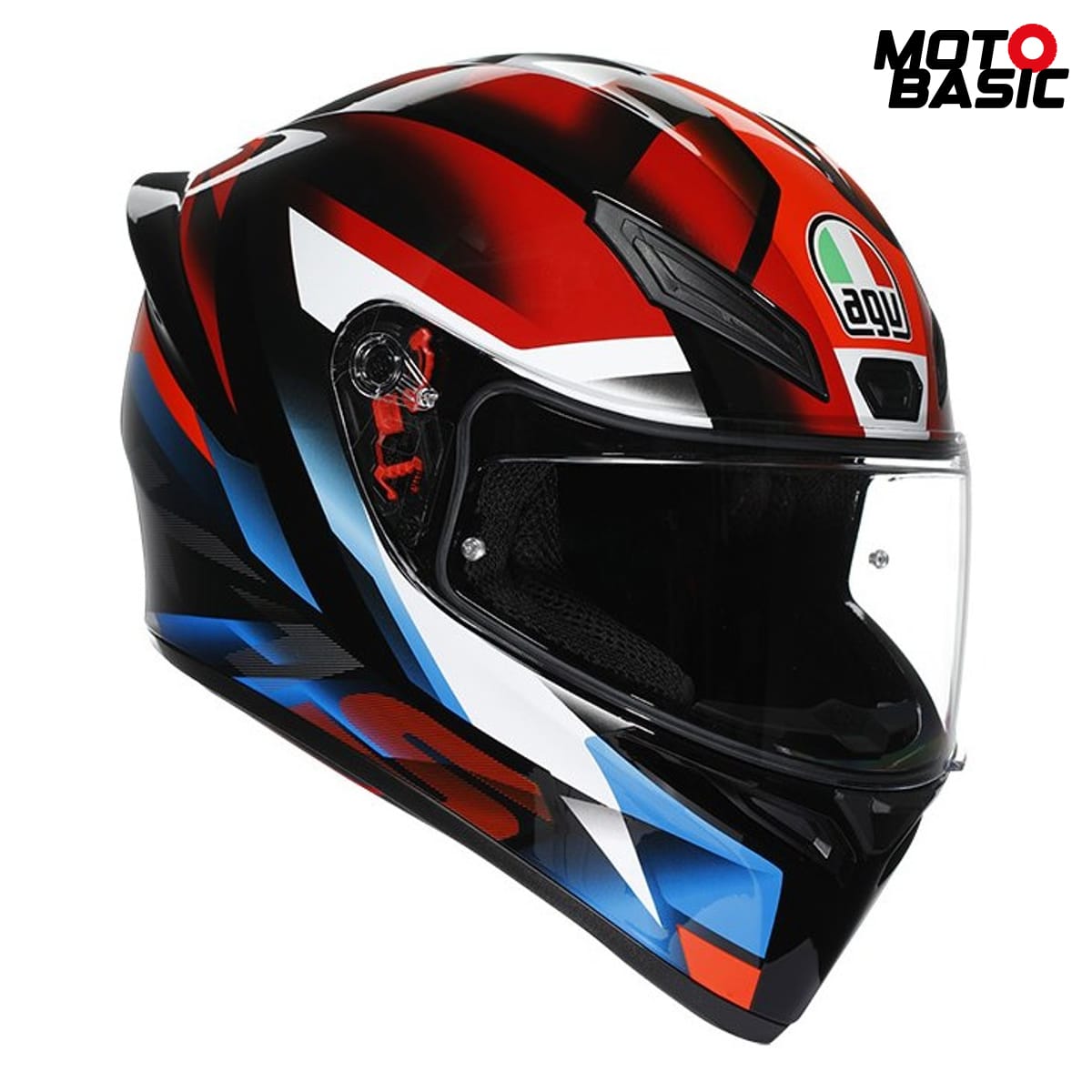 Casco AGV K1 S Fastlap Negro/Rojo/Azul