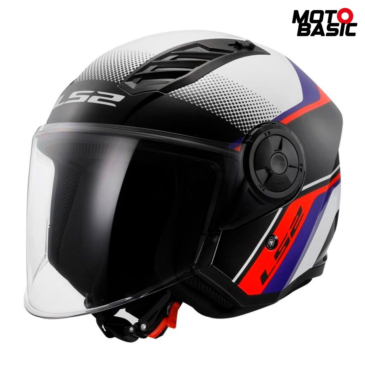 Casco LS2 Airflow II Rush Blanco/Azul/Rojo