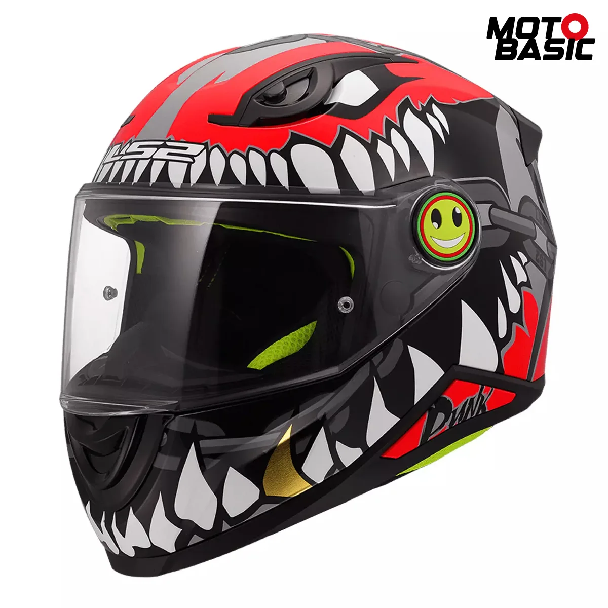 Casco LS2 Kid Punk Gris/Rojo
