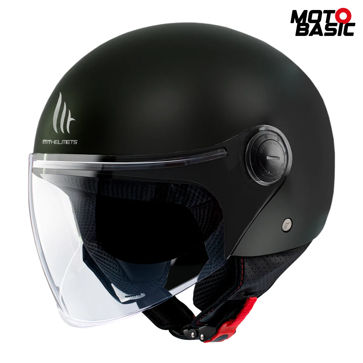 Casco MT Street S Solid Negro Mate