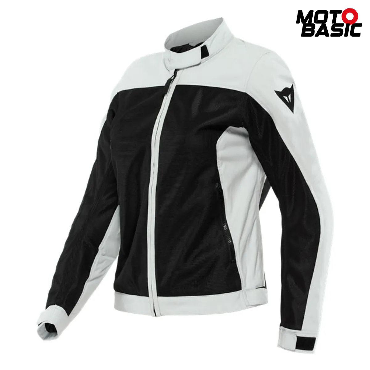 Chaqueta DAINESE Sevilla Air Lady Tex Negro/Gris Glacier