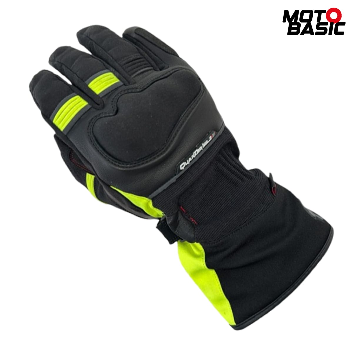 Guantes QUARTER MILE Frost 3.0 Negro/Amarillo Fluor