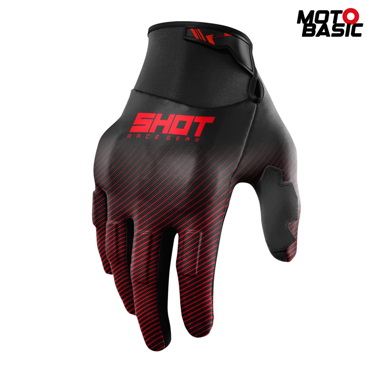 Guantes SHOT Drift Rim Rojo/Negro