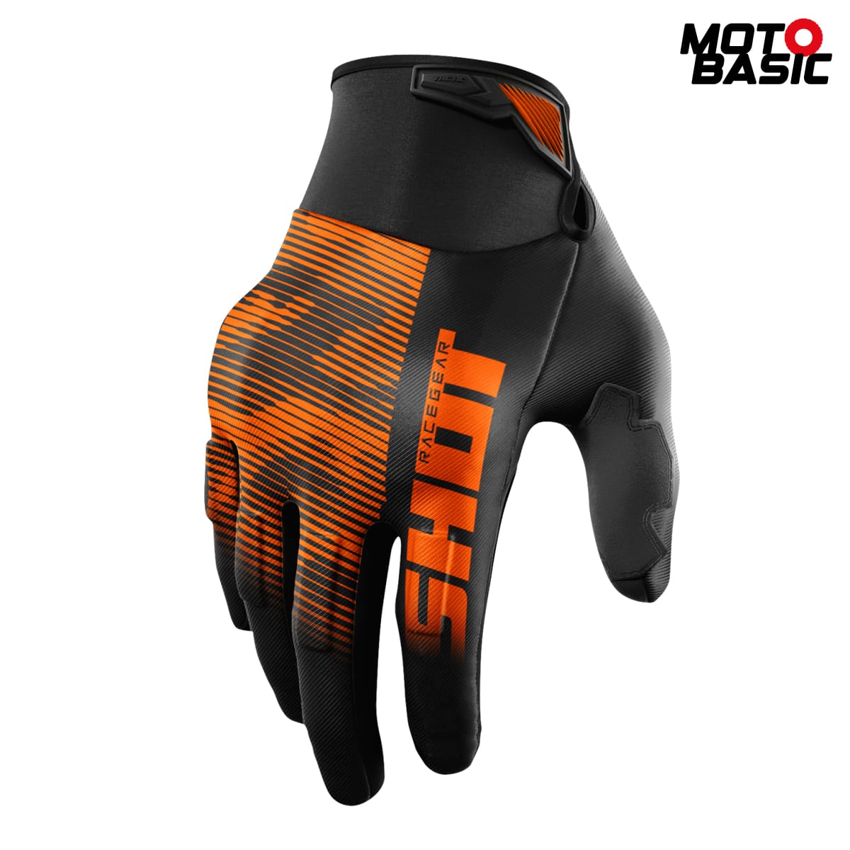 Guantes SHOT Drift Tactic Negro/Naranja Fluor