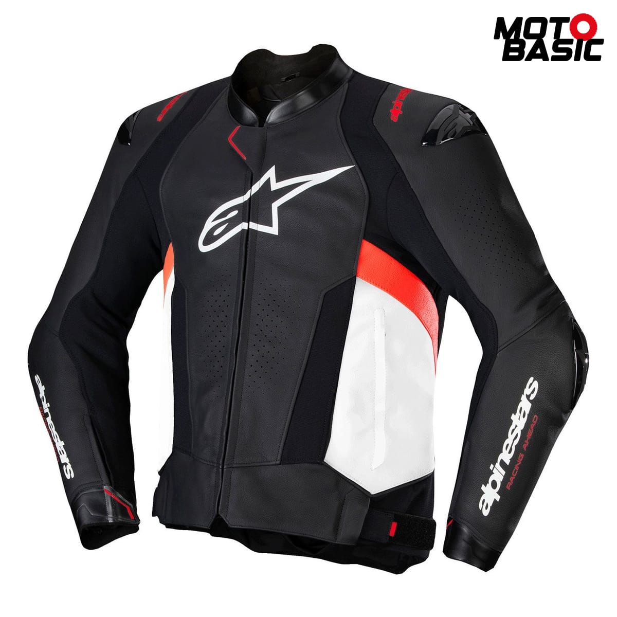 Chaqueta ALPINESTARS Missile V3 Negro/Blanco/Rojo Fluor
