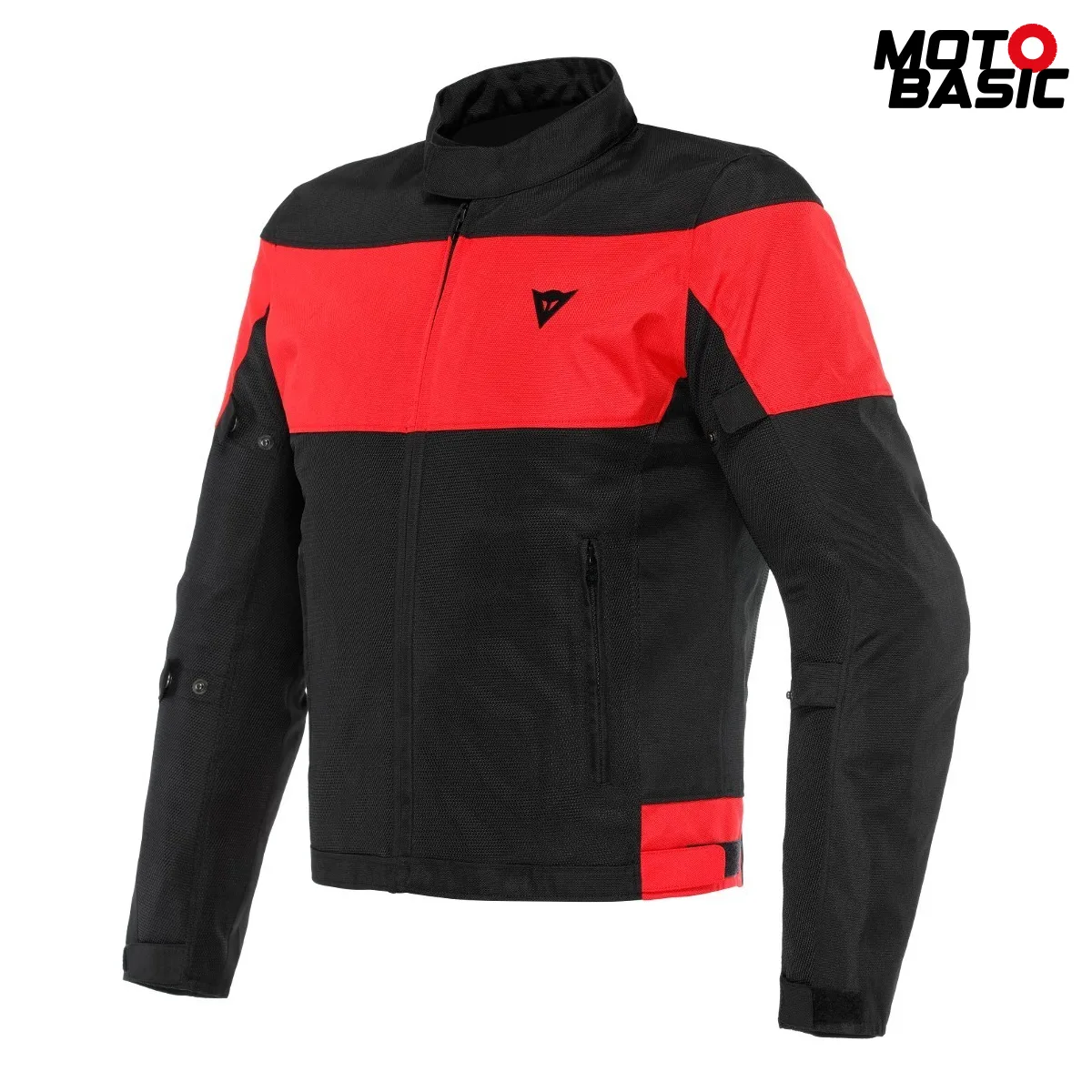 Chaqueta DAINESE Elettrica Air Tex Negro/Rojo Lava
