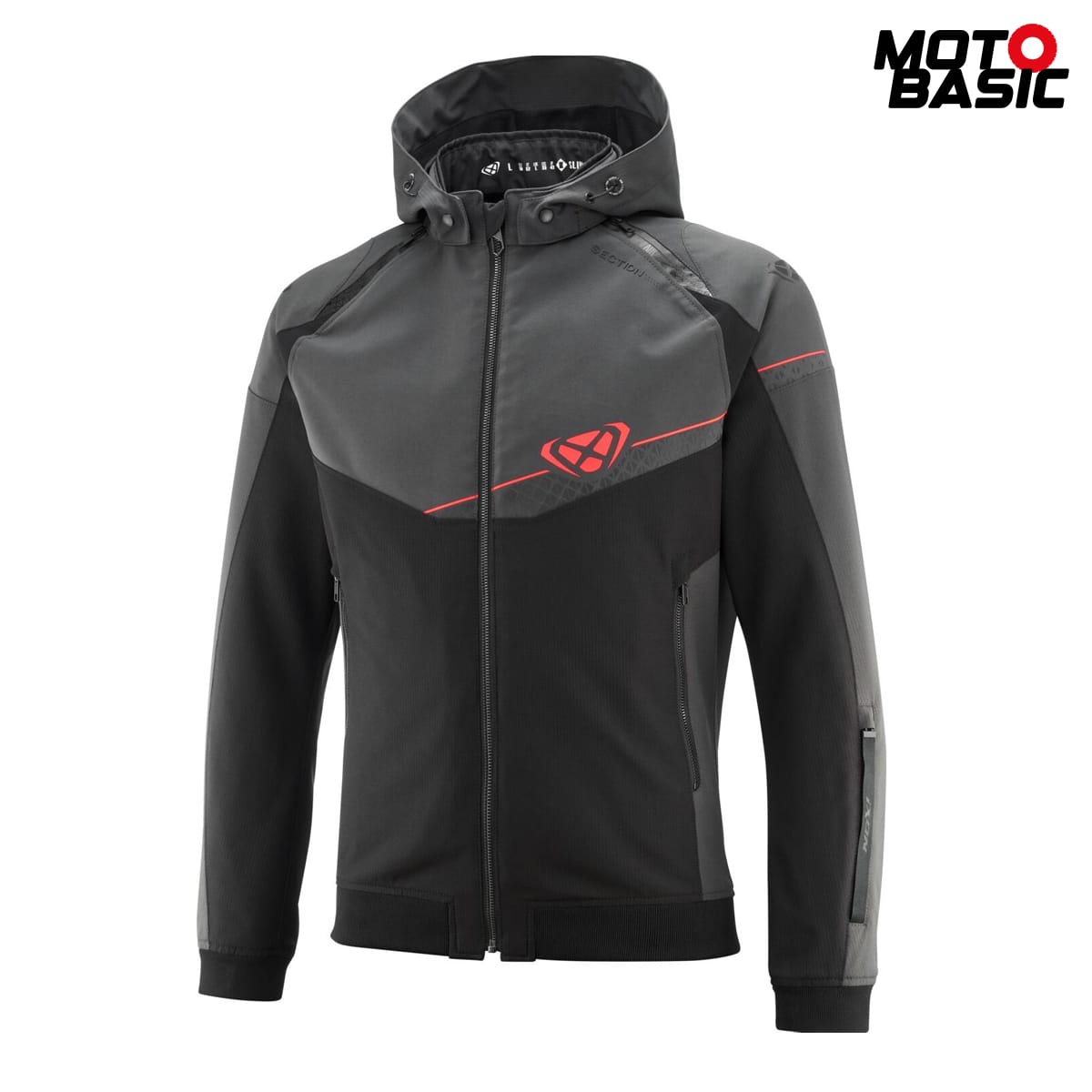 Chaqueta IXON Section Negro/Antracita/Rojo