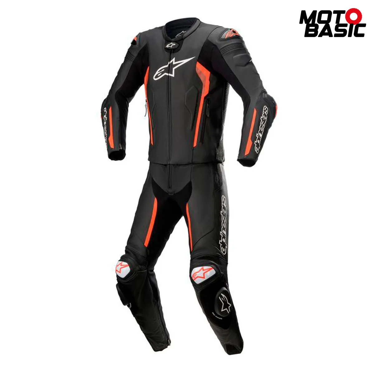 Mono ALPINESTARS Missile V2 2 Piezas Negro/Rojo Fluor