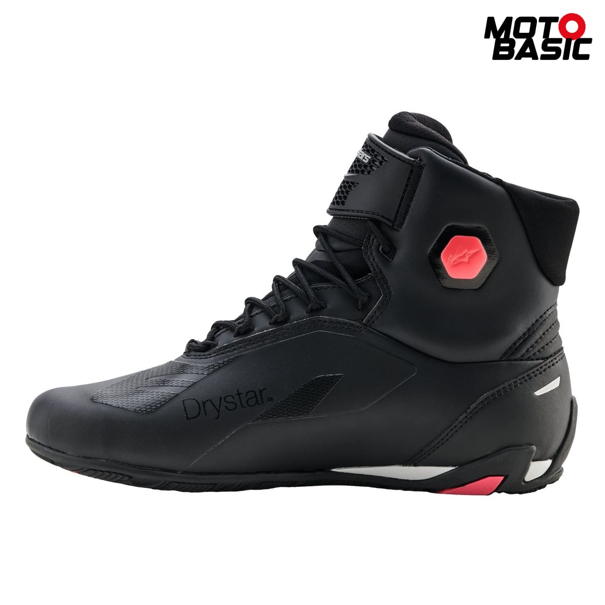 botin-alpinestars-stella-faster-4-drystar-lady-negro-gris-coral-fluor 3