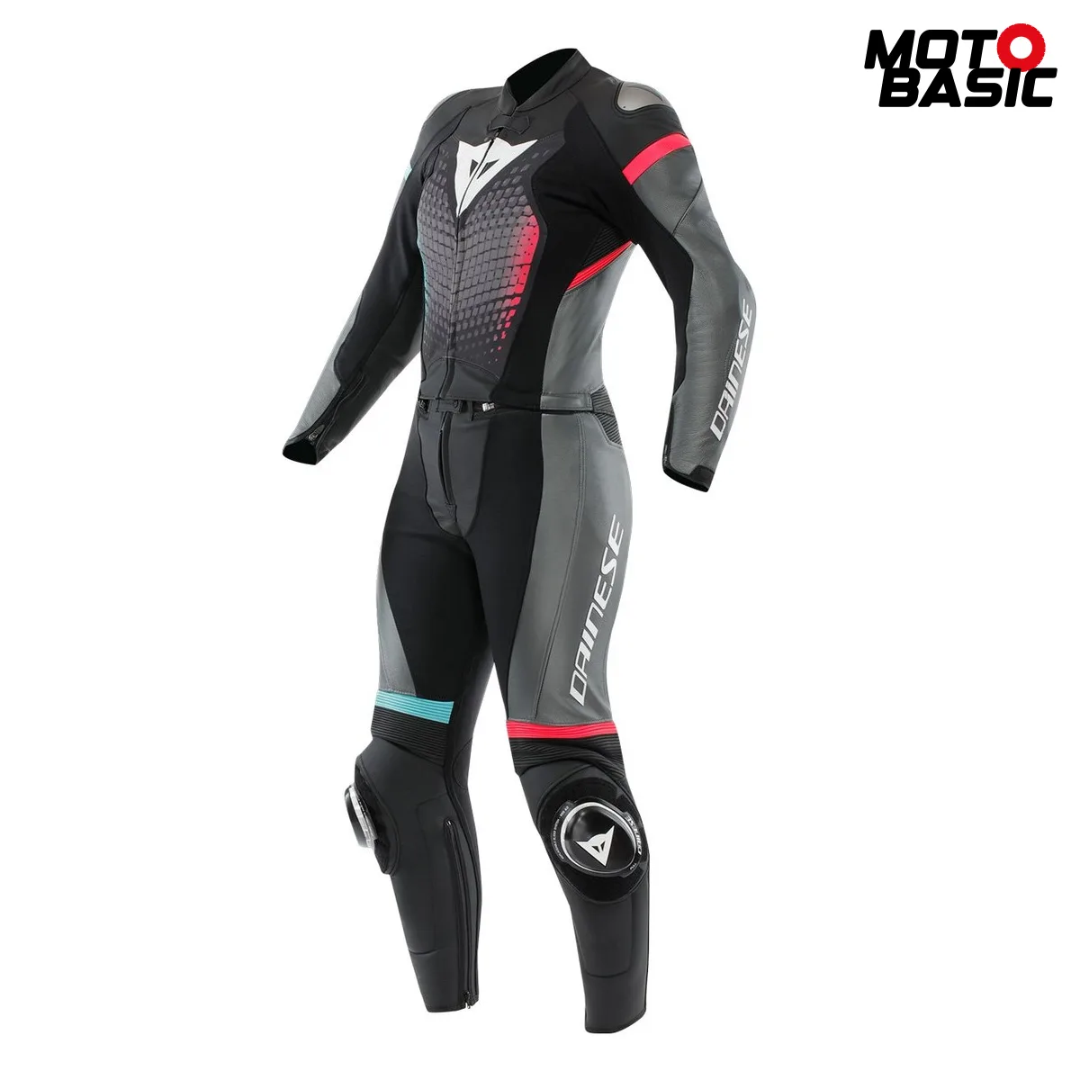 Mono 2 piezas DAINESE Fulminea Lady Negro/Antracita/Blanco