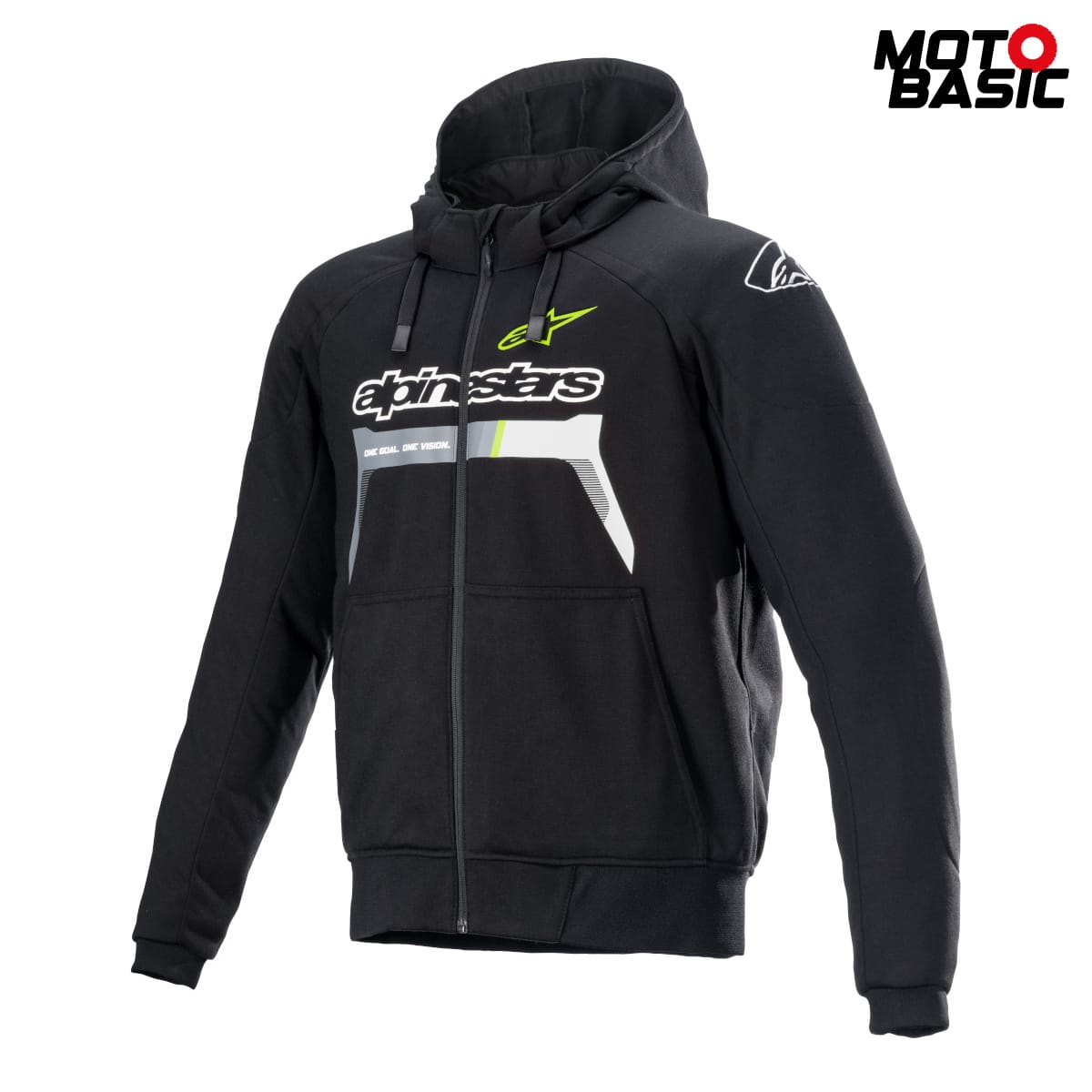 Sudadera ALPINESTARS Chrome Ignition Negro/Amarillo Fluor
