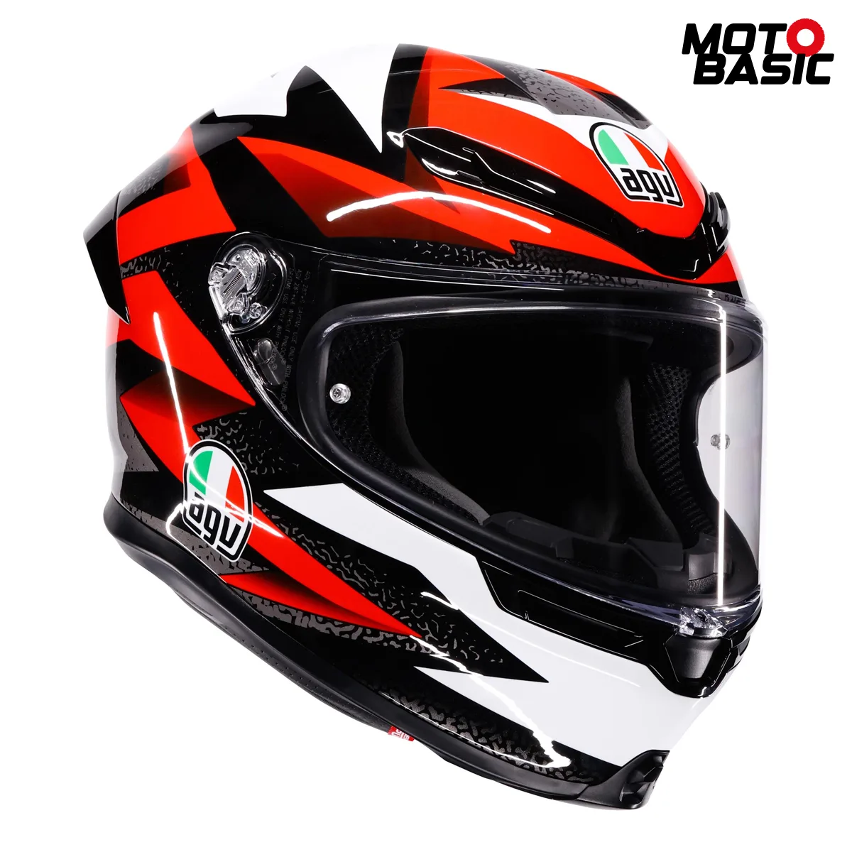 Casco AGV K6 S Braven Negro/Rojo/Blanco