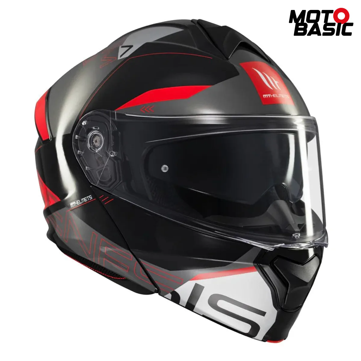 Casco MT Genesis SV Atempo Negro/Gris/Rojo