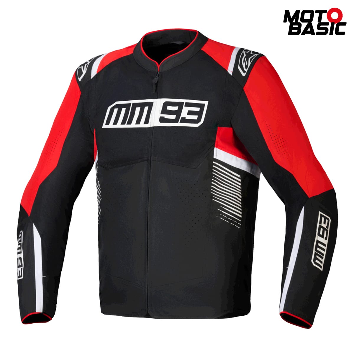 Chaqueta ALPINESTARS MM93 T-SPS Air V2 Negro/Rojo Fluor/Blanco