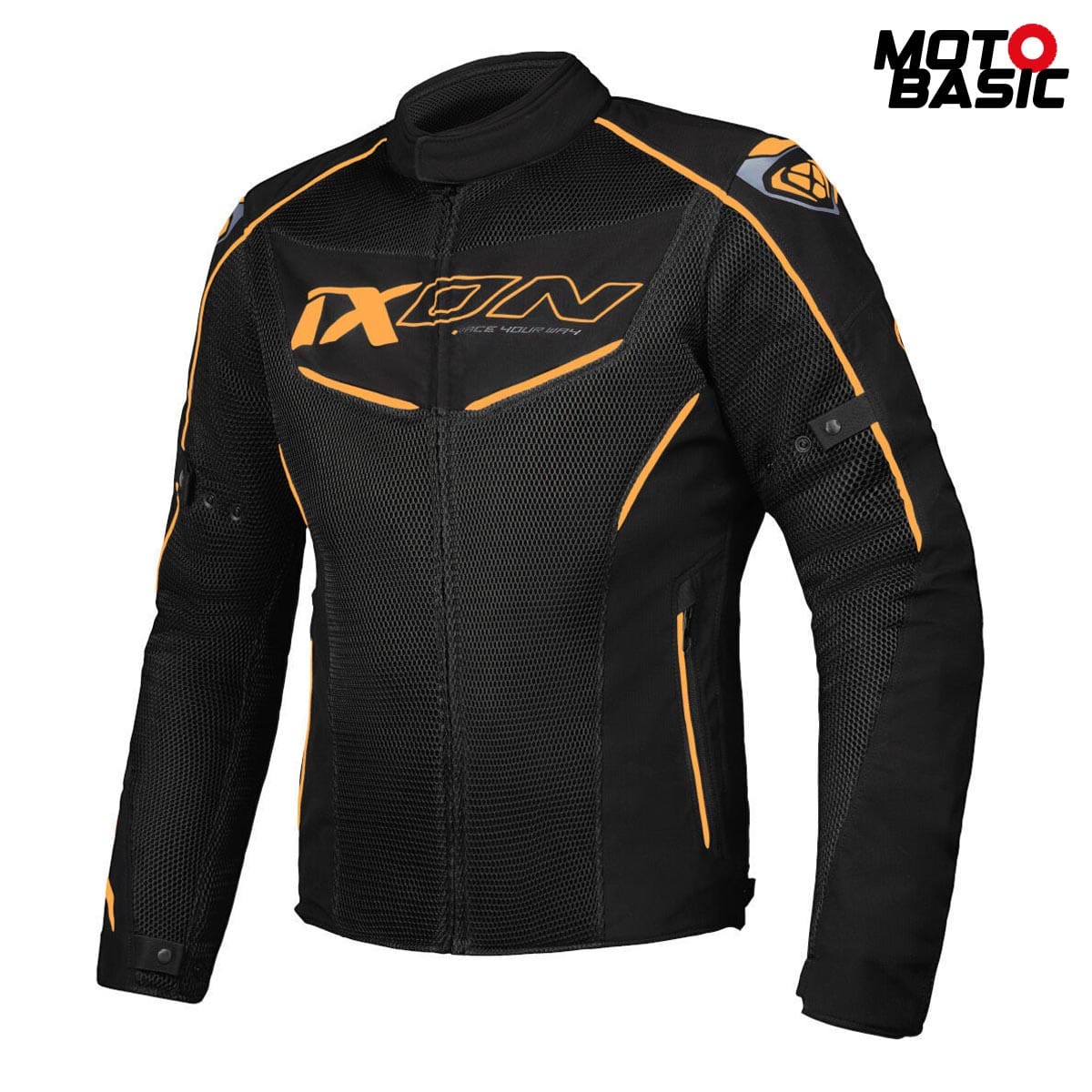 Chaqueta IXON Flicker Negro/Naranja