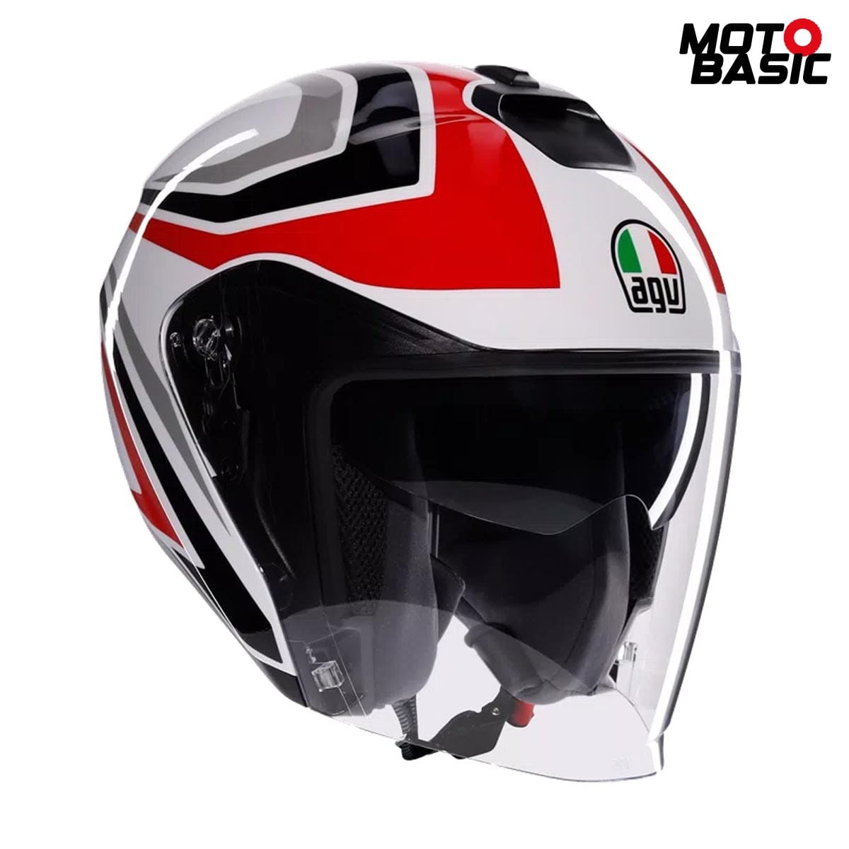 Casco AGV Irides Tolosa Blanco/Gris/Rojo