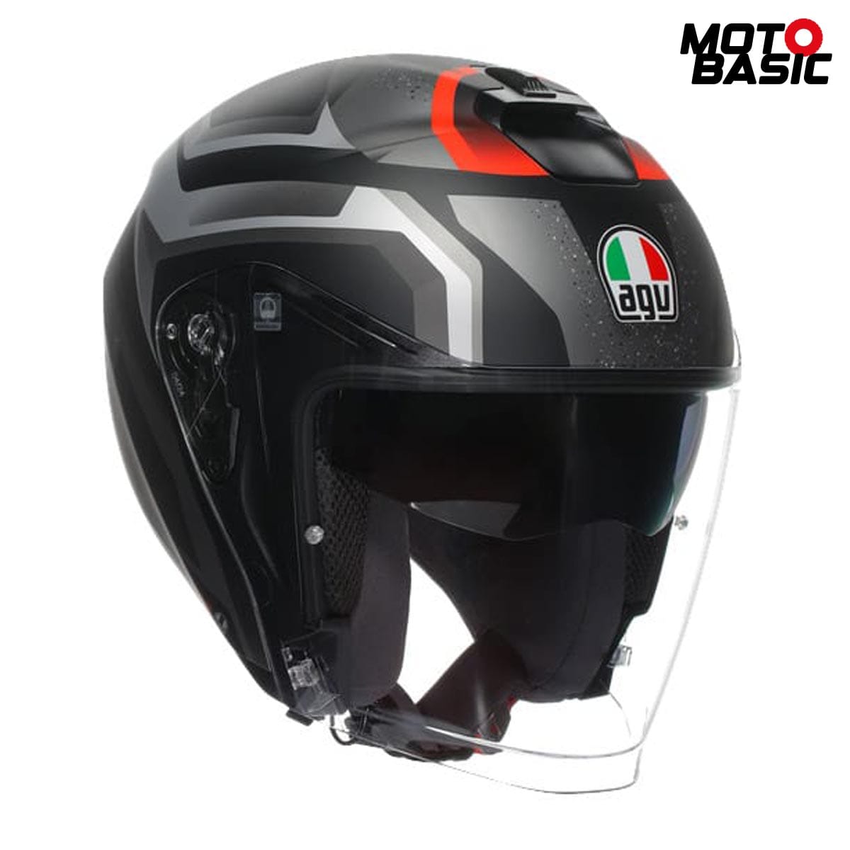 Casco AGV Irides Zurigo Negro Mate/Gris