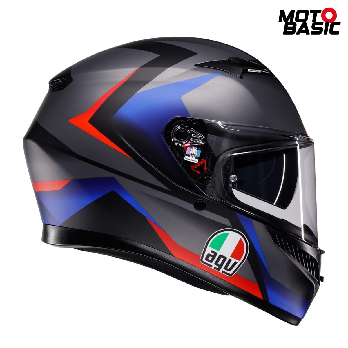 casco-agv-k3-striga-negro-mate-azul-rojo 3