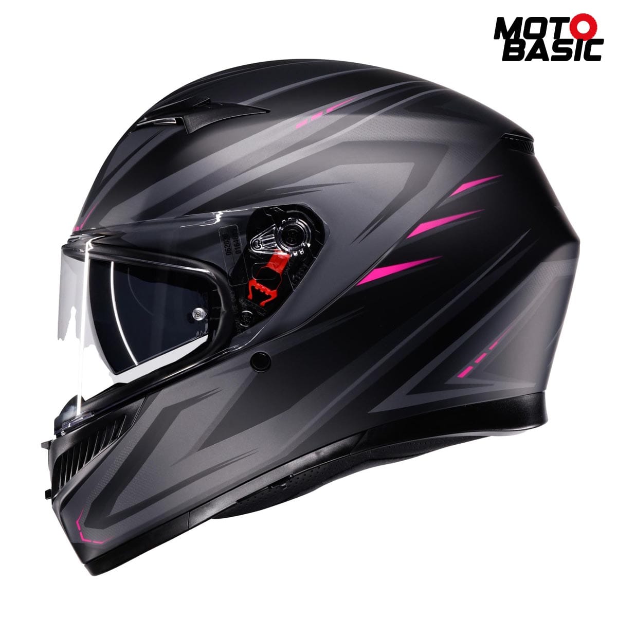 casco-agv-k3-syth-negro-mate-rosa 4