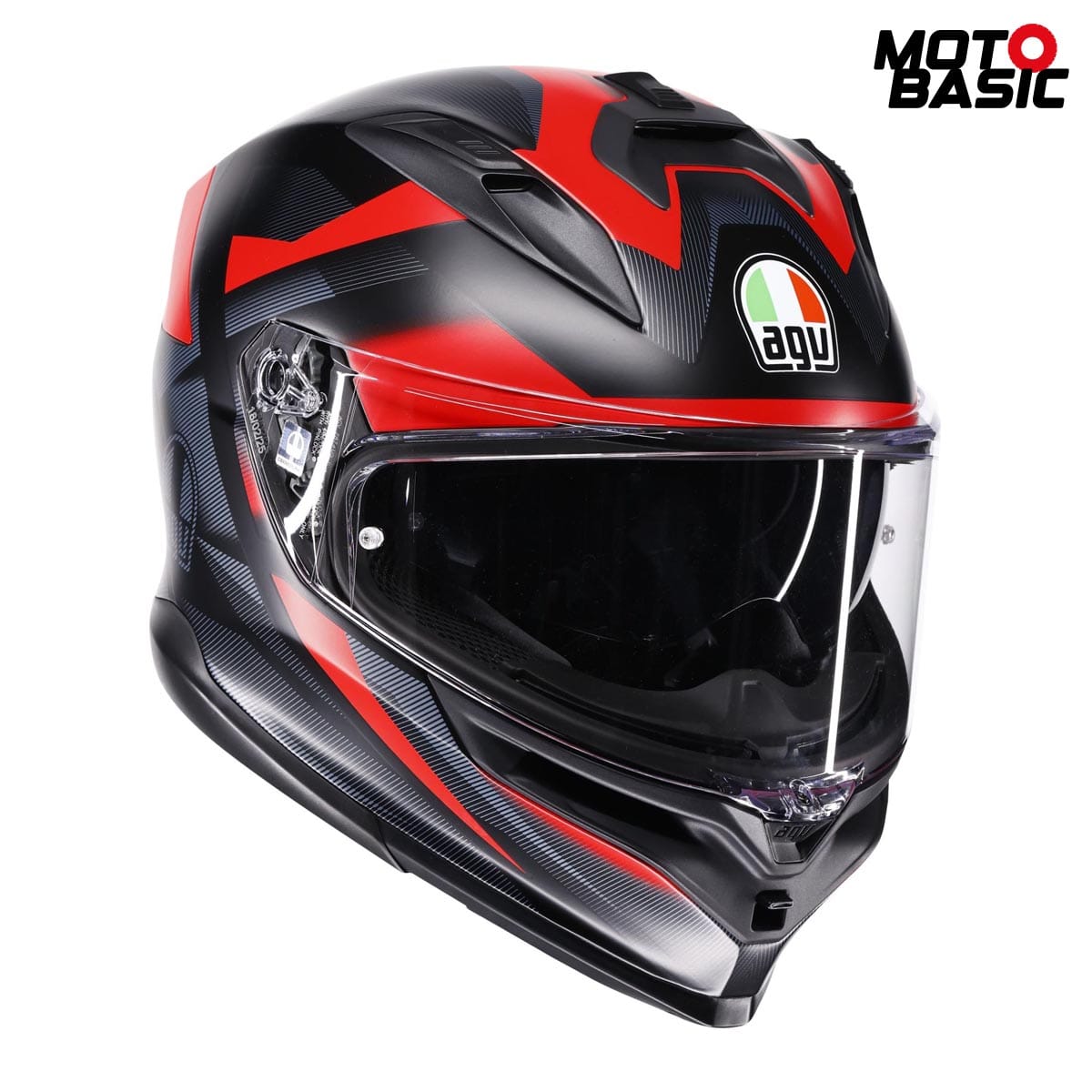 Casco AGV K7 Glimpse Negro Mate/Rojo