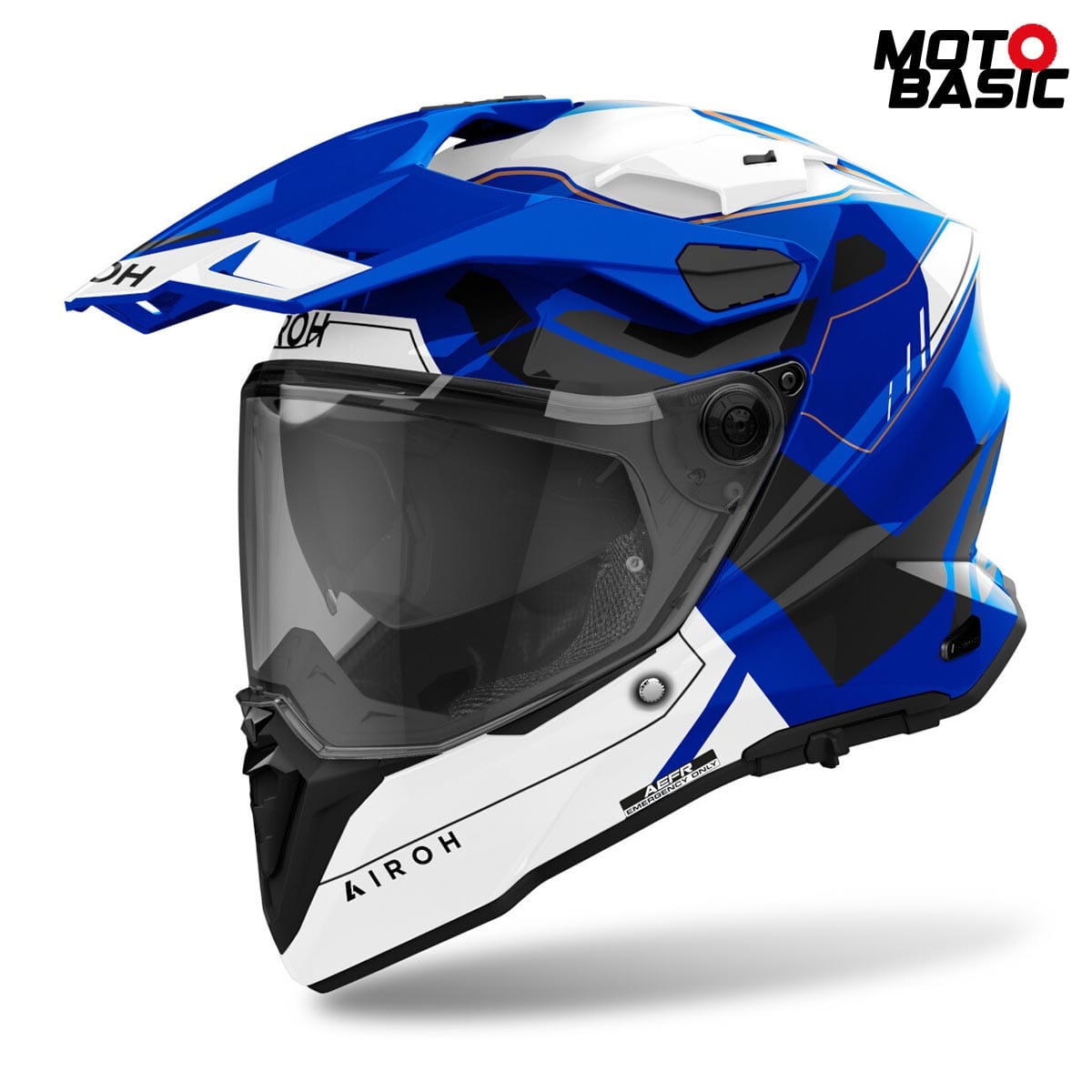 Casco AIROH Commander 2 Reveal Azul/Blanco