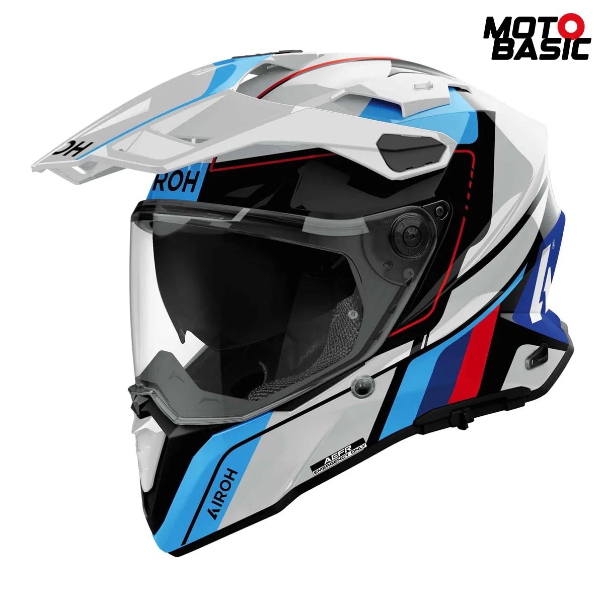 Casco AIROH Commander 2 Skip Blanco/Rojo/Azul
