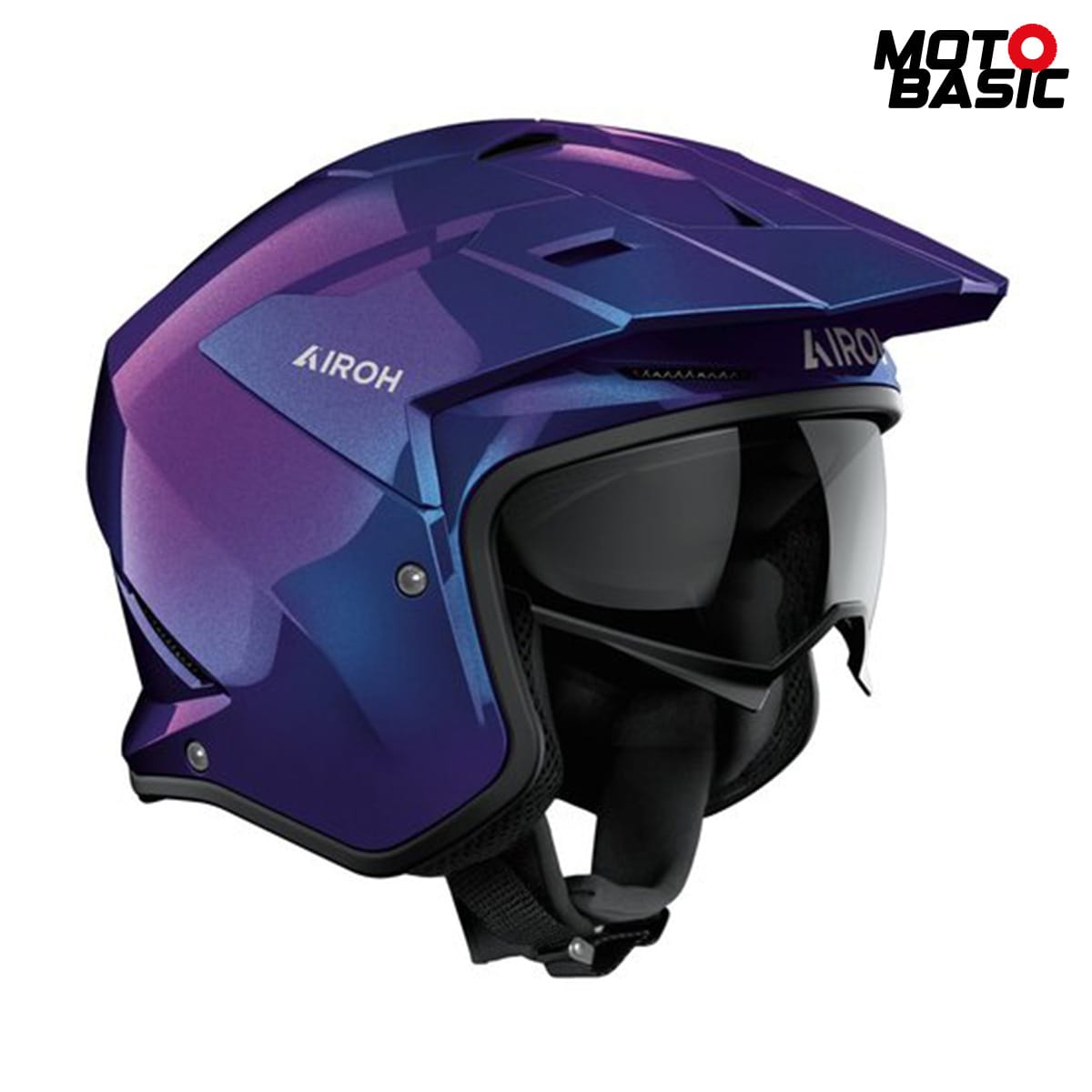 Casco AIROH Kombakt Shimmer Morado