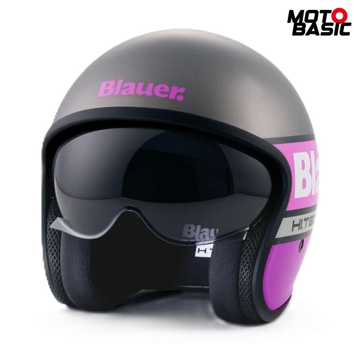 Casco BLAUER Pilot 4.0 Titanio Mate/Rosa