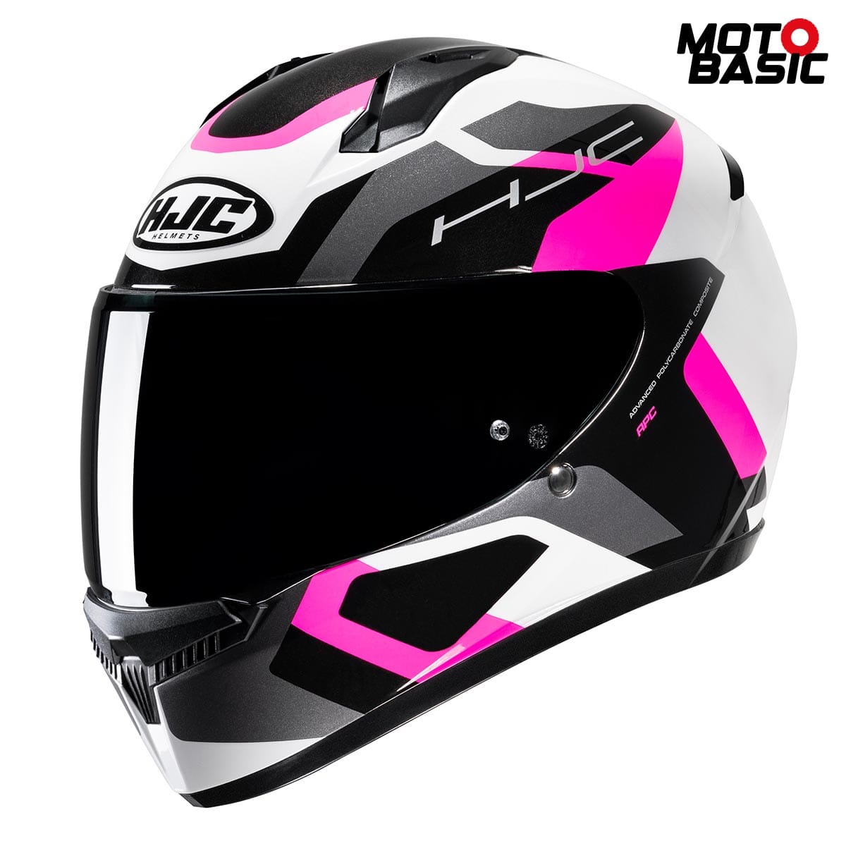 Casco HJC C10 Tins Negro/Blanco/Rosa
