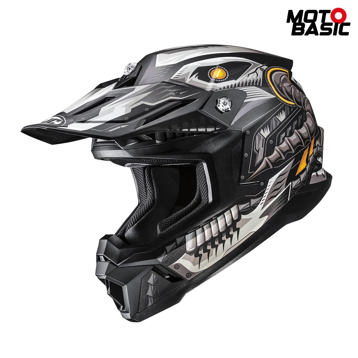 Casco HJC C50 Mecha Beast Negro/Gris