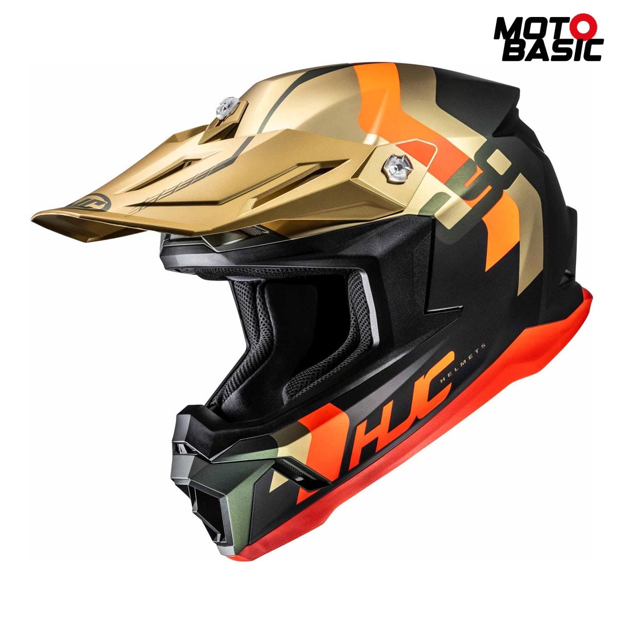 Casco HJC C50 Primal Negro/Dorado
