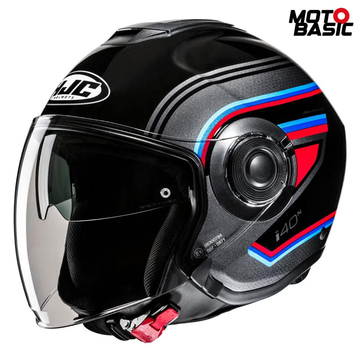 Casco HJC i40N Linia Negro/Azul/Rosa