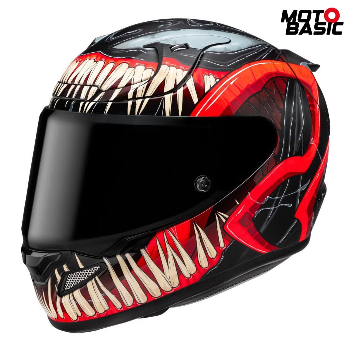 Casco HJC RPHA 12 Venom 3 Marvel Negro/Rojo