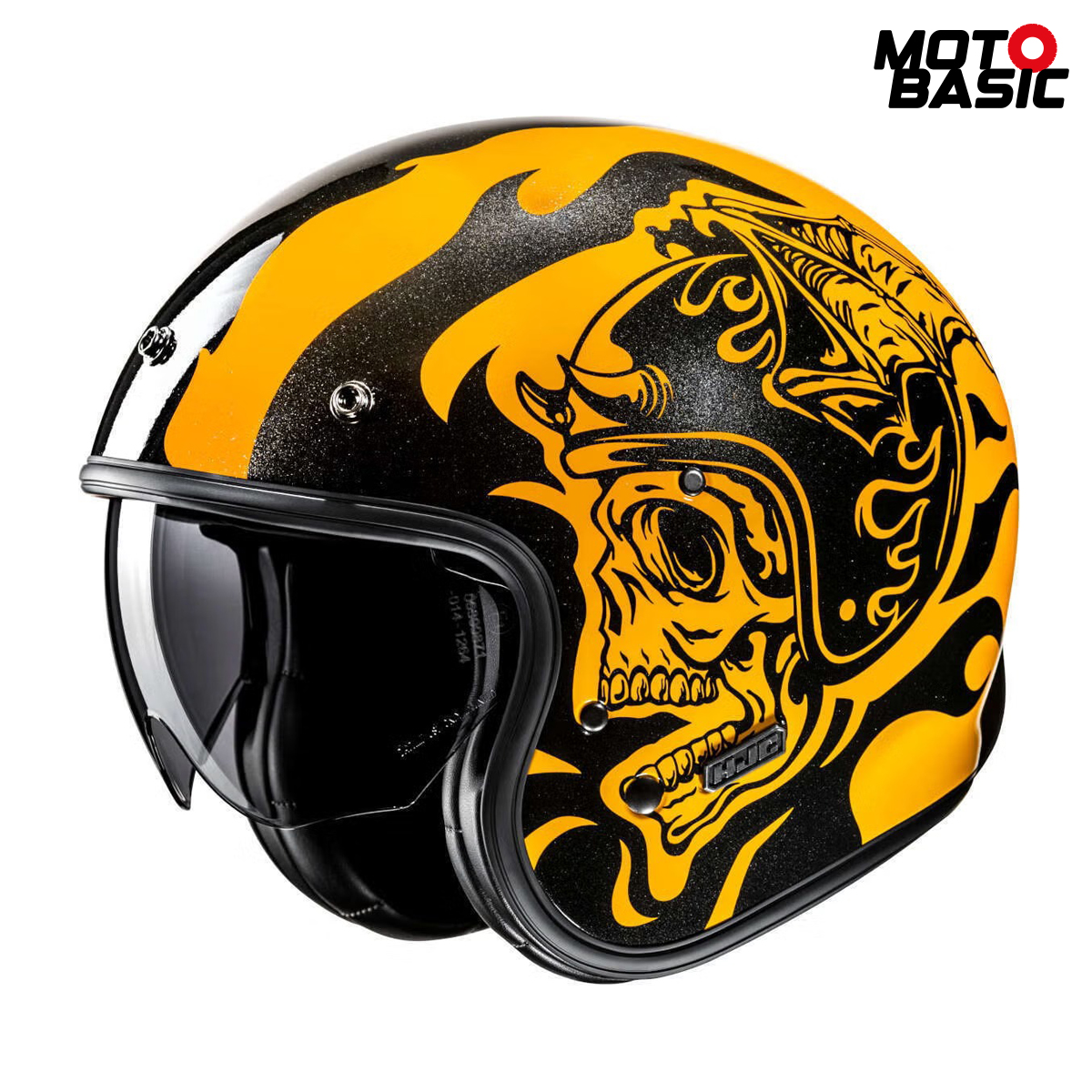 Casco HJC V31 Flame Negro/Amarillo