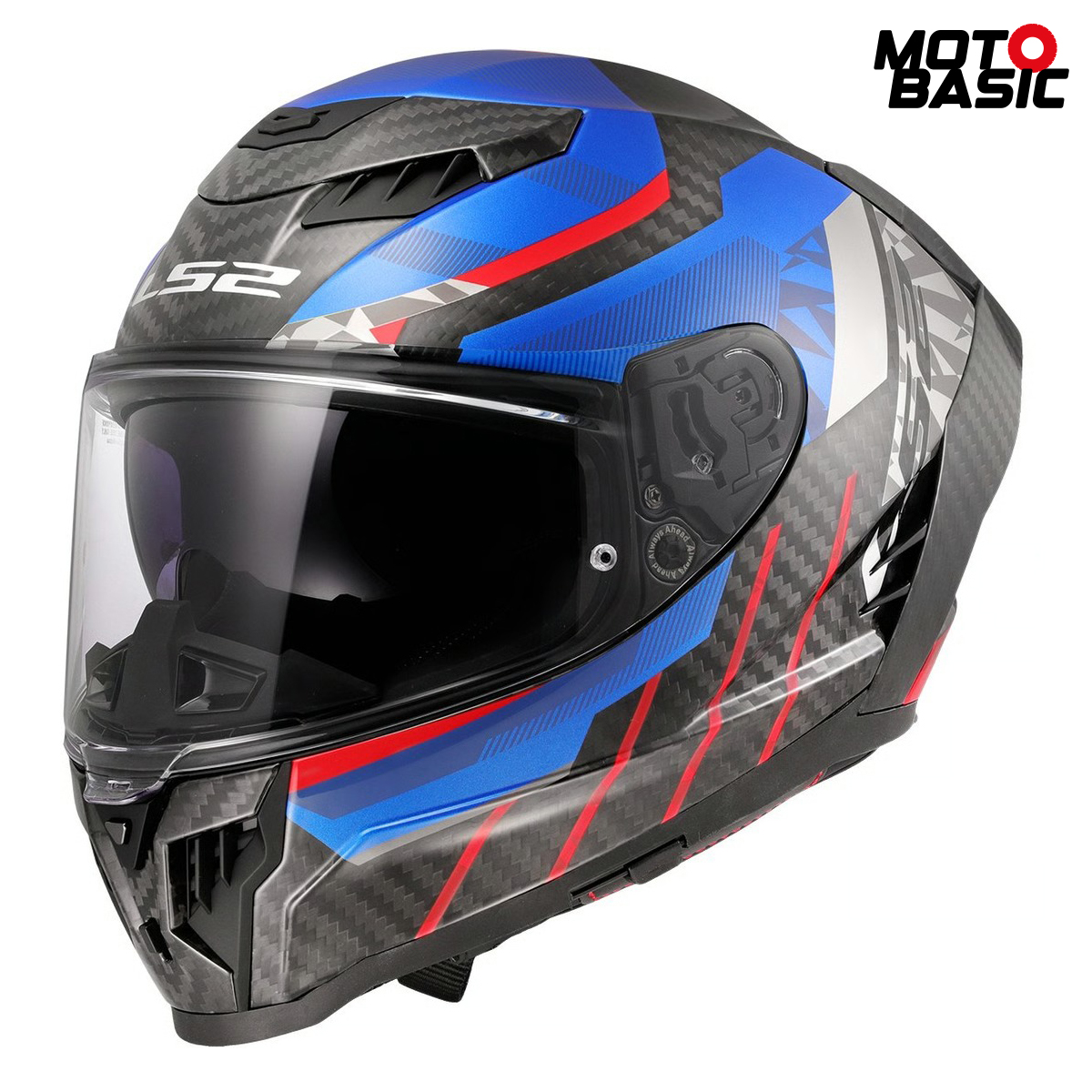 Casco LS2 Dragon Trax Azul/Rojo